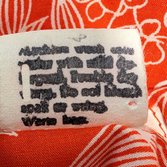 Vintage Mei Jan Of Hawaii Womens Size 10 Orange Aloha Tropical S/S Pocket Dress - Picture 12 of 12